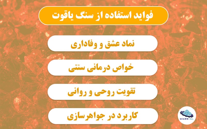 فواید استفاده از سنگ یاقوت